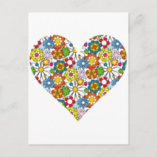Herz der Blume Postkarte