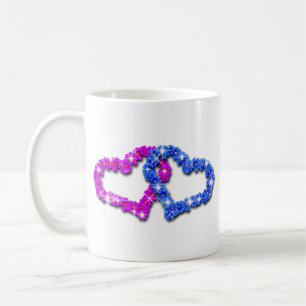 Herz der Blumen – Romantisches Liebesblumendesign Kaffeetasse
