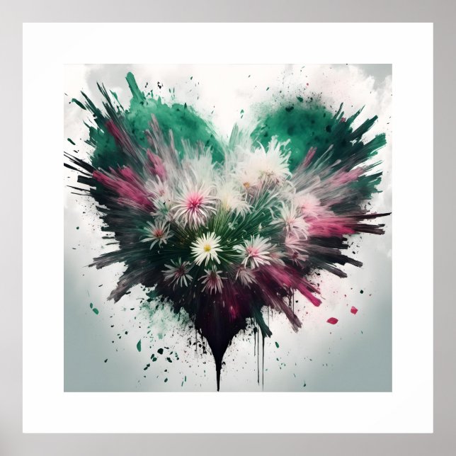 Herz der Blüten Poster (Vorne)