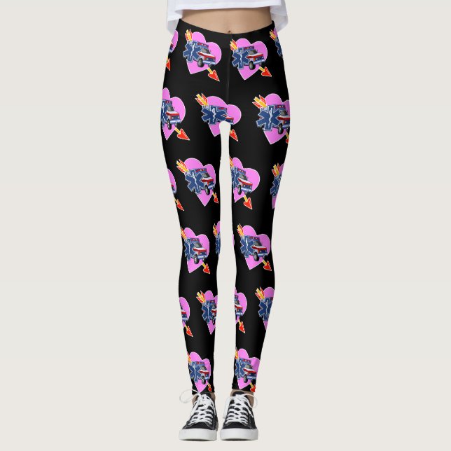 Herz der EMS-Notfallversorgung    Leggings (Vorderseite)