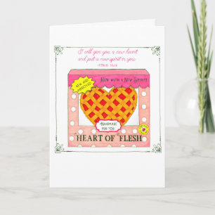 Herz der Fleischbäckerei Valentinstag Karte