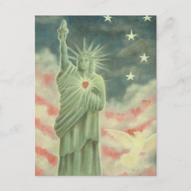 Herz der Freiheit Postkarte (Vorderseite)