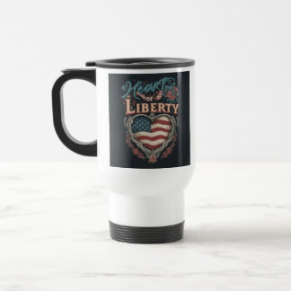 "Herz der Freiheit" Reisecoffee Mug. Reisebecher