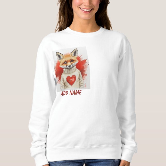Herz der Füchsin  Sweatshirt (Vorderseite)