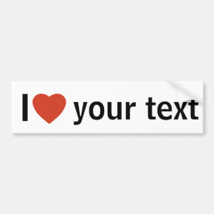 Herz der Gewohnheit I, i-Liebe Autoaufkleber