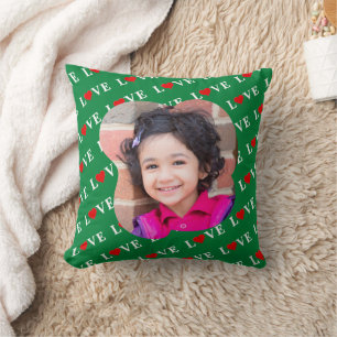 Herz der grünen LIEBE Kissen
