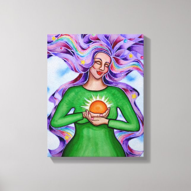 Herz der Heilung 3 von Rita Loyd Leinwanddruck (Vorderseite)