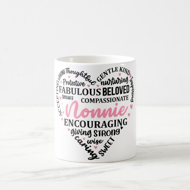 Herz der Inspirationsmutter/Nonnie Kaffeetasse (Mittel)