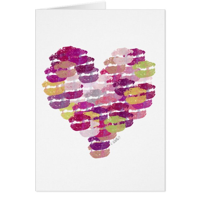 Herz der Kisses Card (Vorne)