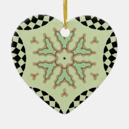 HERZ DER KONTROLLE KERAMIK ORNAMENT