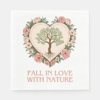 Herz der Liebe der Natur Serviette