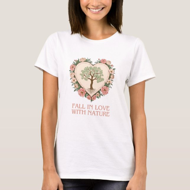Herz der Liebe der Natur T-Shirt (Vorderseite)