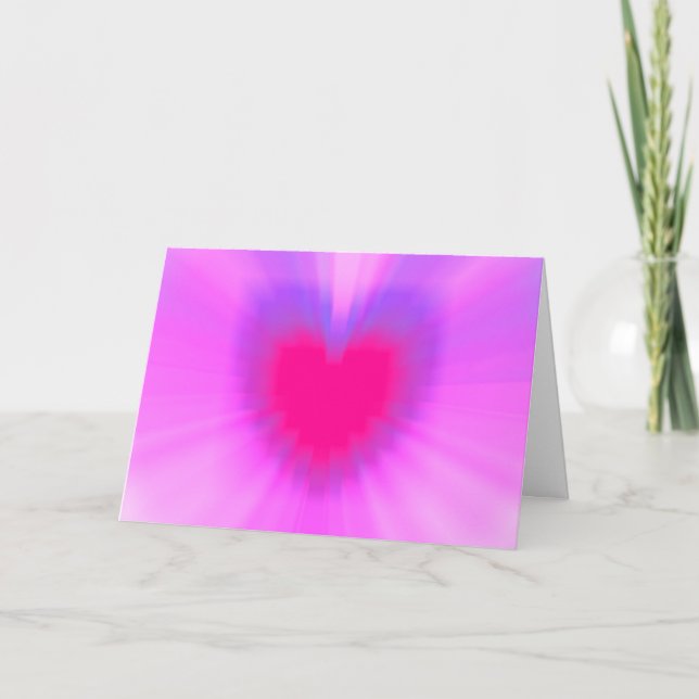 Herz der Liebe Feiertagskarte (Vorderseite)