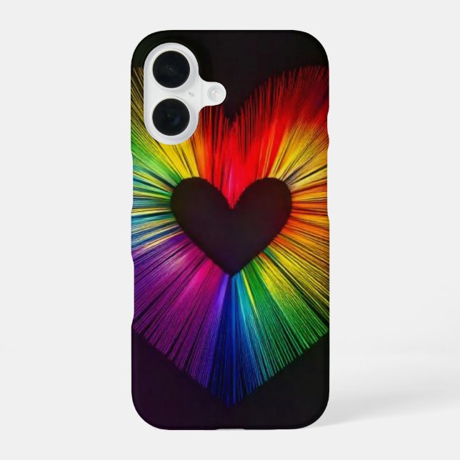 Herz der Liebe iPhone 16 Hülle (Rückseite)