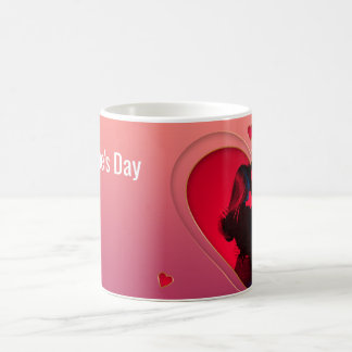 Herz der Liebe - Romantisches Paar hält Händchen D Kaffeetasse