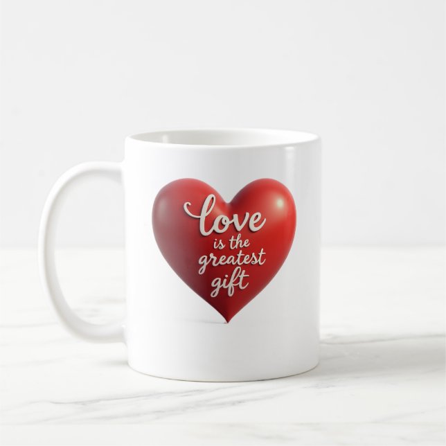 Herz der Liebe Tasse (Links)