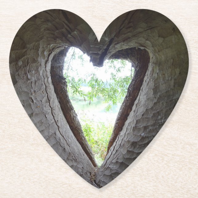 Herz der LIEBE Tree Untersetzer (Vorderseite)