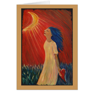 Herz der Mondenschein-Kunst-Karte