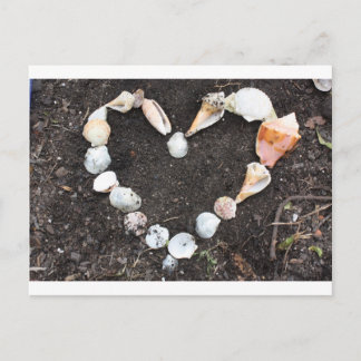 Herz der Muscheln Postkarte