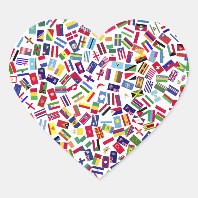 Herz der Nationen Aufkleber (Vorderseite)