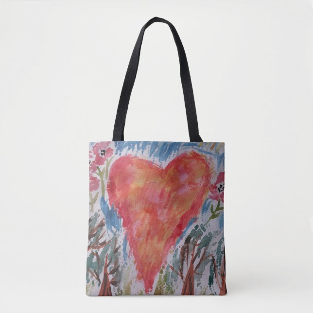 Herz der Planeten-Tote-Tasche (Vorderseite)