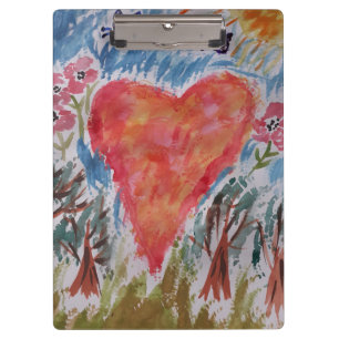 Herz der Planeten-Zwischenablage Klemmbrett