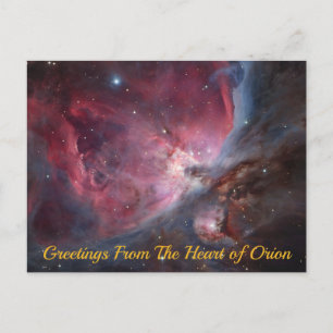 Herz der Postkarte Orion