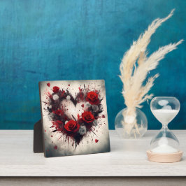 Herz der Rose Fotoplatte