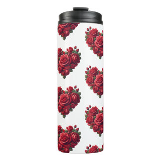 Herz der Rose - Romantische Blumenkunst Thermosbecher