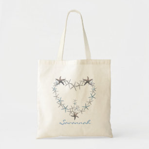 Herz der Seestern-Personalisierte-Tasche Tragetasche