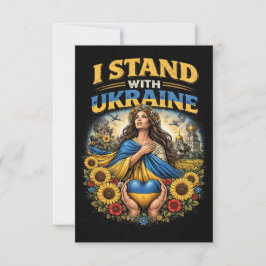 Herz der Ukraine Dankeskarte