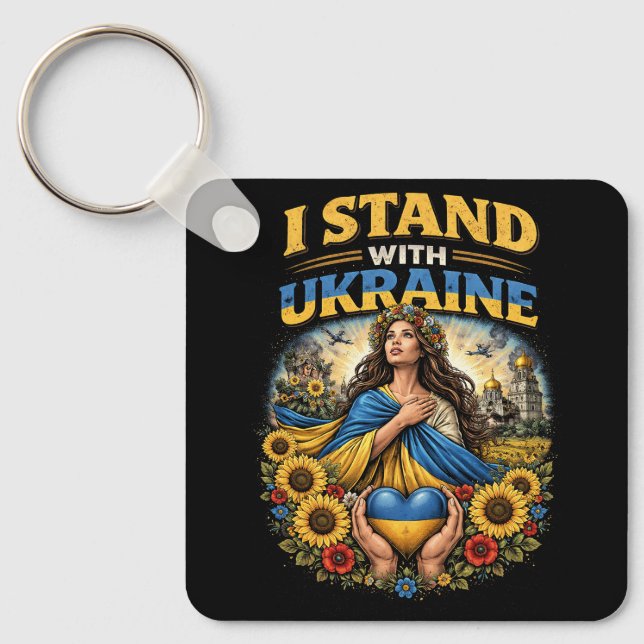 Herz der Ukraine Schlüsselanhänger (Vorderseite)
