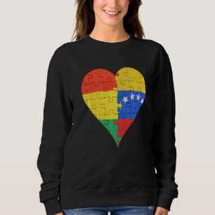 Herz der venezolanischen Flagge Boliviens Sweatshirt