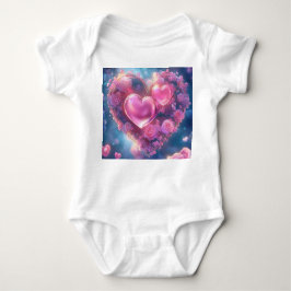 Herz der verzauberten Rose - Baby Bodysuit Strampler
