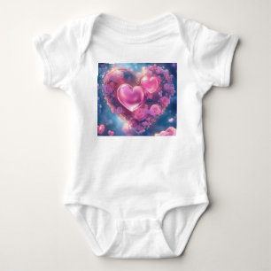 Herz der verzauberten Rose - Baby Bodysuit Strampler