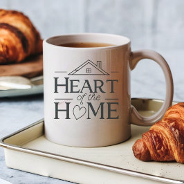 Herz der Zuhause | Tasse personalisierter Name
