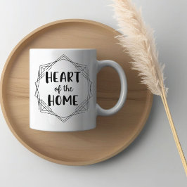 Herz der Zuhause | Tasse personalisierter Name