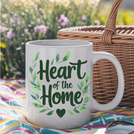 Herz der Zuhause | Tasse personalisierter Name