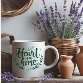 Herz der Zuhause | Tasse personalisierter Name