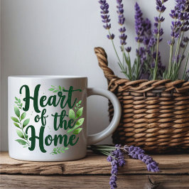 Herz der Zuhause | Tasse personalisierter Name