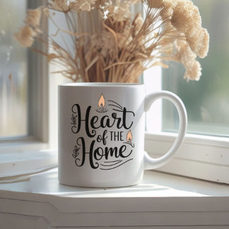 Herz der Zuhause | Tasse personalisierter Name