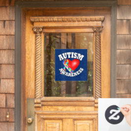 Herz des Autismus Fensteraufkleber