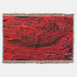 Herz des Chaos – Unendliche rote Spirale Decke