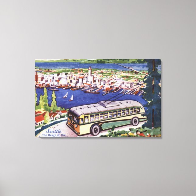 Herz des Evergreen Playground Leinwanddruck (Vorderseite)