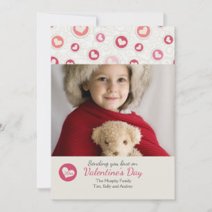 Herz des Fotos Valentine's Day Card Feiertagskarte