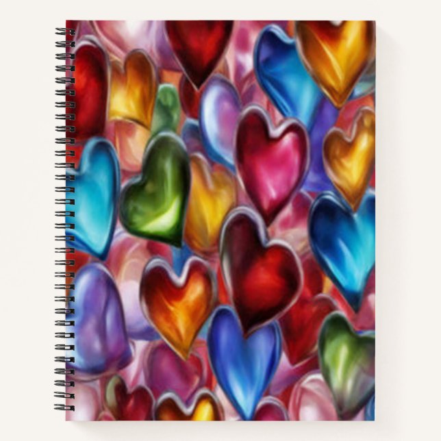 Herz des Glases - Spiral-Notebook Notizbuch (Vorderseite)