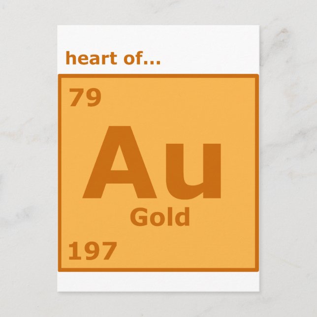 Herz des Goldes Postkarte (Vorderseite)