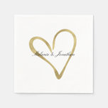 Herz des Goldes Serviette