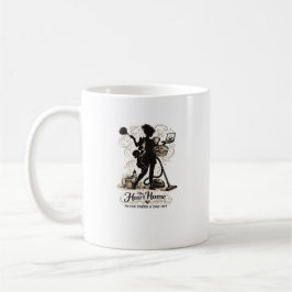 Herz-des-Hauses-Mutter-Zitat Silhouette-Design Kaffeetasse