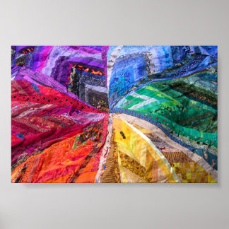 Herz des Hexagon Poster